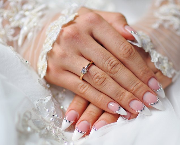 Дизайн ногтей на свадьбу невесте