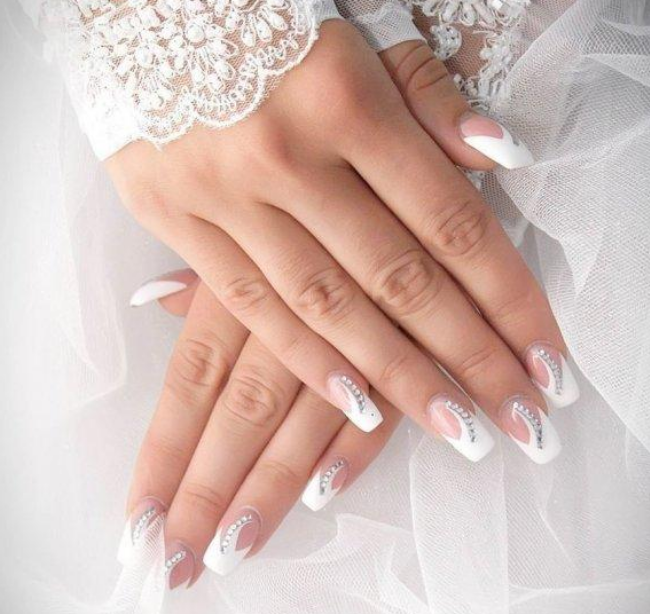Дизайн ногтей на свадьбу невесте