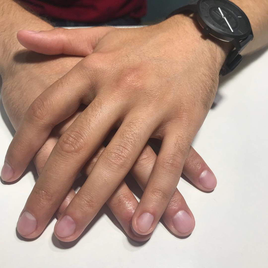 Мужские ногти без покрытия